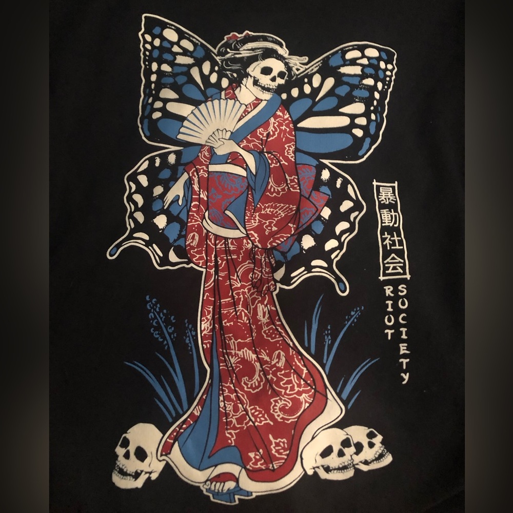 Riot society butterfly hoodie size medium
